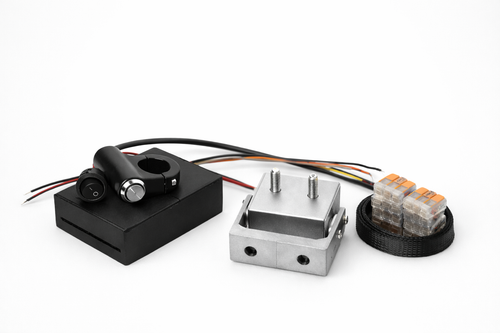 License plate and relay set